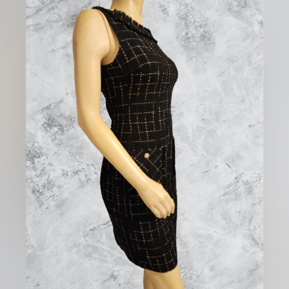Karl Lagerfeld Tweed Sheat Dress Size 4 - Picture 4 of 12